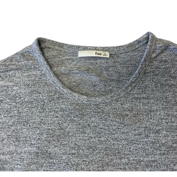 Aritzia Wilfred Free Luxe  Jersey Knit Grey Long Sleeve T-Shirt Size Medium - Picture 11 of 14